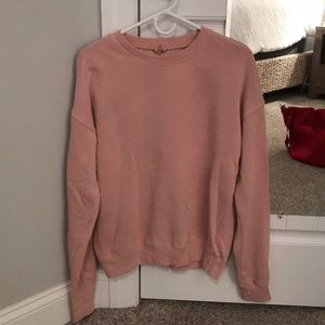 Pink crew neck